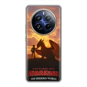 Чехол дракон Беззубик для Realme 12 Pro Plus (Постер Беззубика)
