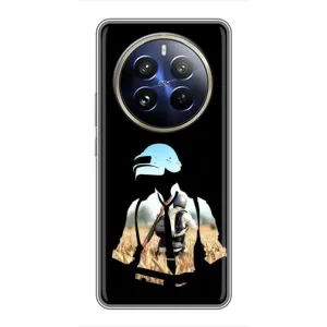 Силиконовый чехол с картинкой "Герой Pubg" на Realme 12 Pro Plus (Пубг мен)