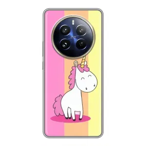 Чехол Unicorn на Realme 12 Pro Plus (Радужный Единорог)