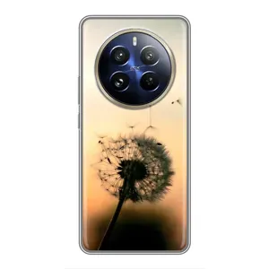 Силіконовий Чохол з кульбабками на Realme 12 Pro Plus (Роздмухана кульбабка)
