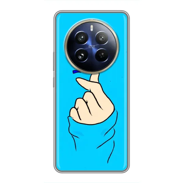 Чехол с рисунком «Сердце на синем» для Realme 12 Pro Plus Чехол с рисунком «Сердце на синем» для Realme 12 Pro Plus