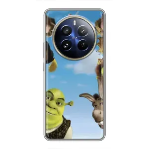 Печатный чехол с принтом Шрек для Realme 12 Pro Plus (Герои Шрек)