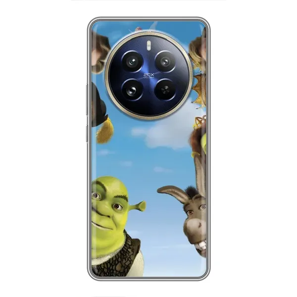 Чохол з малюнком «Герої Шрек» для Realme 12 Pro Plus Чохол з малюнком «Герої Шрек» для Realme 12 Pro Plus