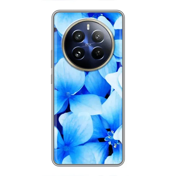 Чехол с рисунком «Синие цветы» для Realme 12 Pro Plus Чехол с рисунком «Синие цветы» для Realme 12 Pro Plus