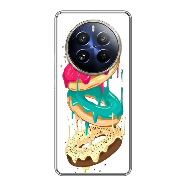 Чехол с рисунком «Сочные пончики» для Realme 12 Pro Plus