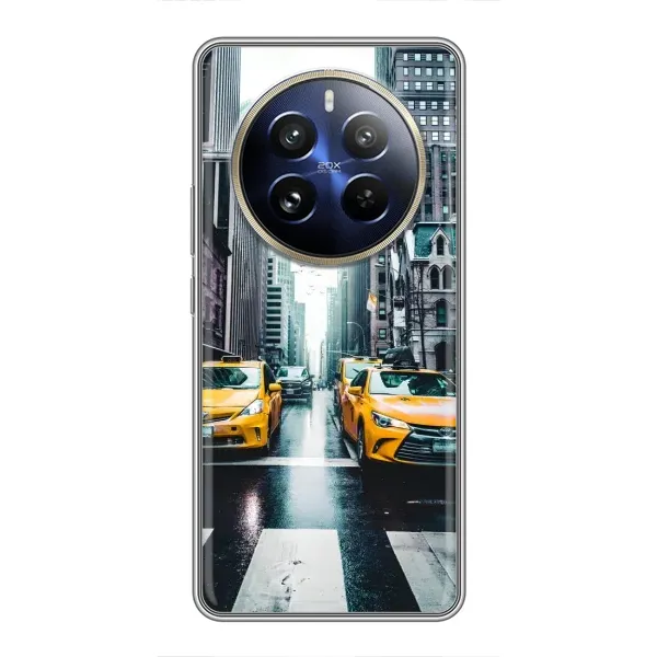 Чехол с рисунком «Такси» для Realme 12 Pro Plus Чехол с рисунком «Такси» для Realme 12 Pro Plus