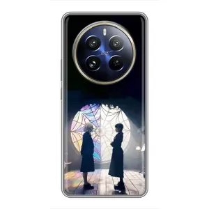 Чехлы с принтом Уэнсдей на Realme 12 Pro Plus (Уэнсдей и Энди)
