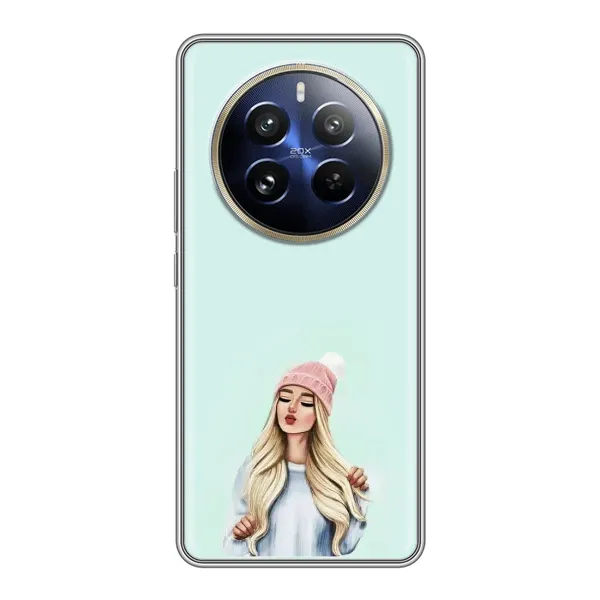 Чехол с рисунком «В шапке» для Realme 12 Pro Plus