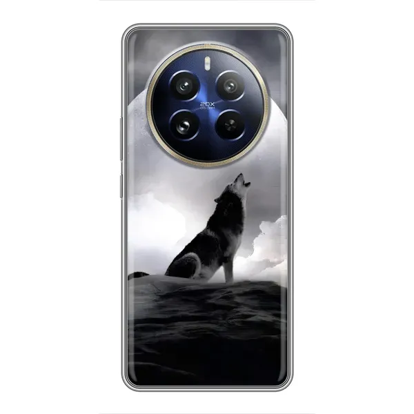 Чехол с рисунком «Волк и луна» для Realme 12 Pro Plus Чехол с рисунком «Волк и луна» для Realme 12 Pro Plus
