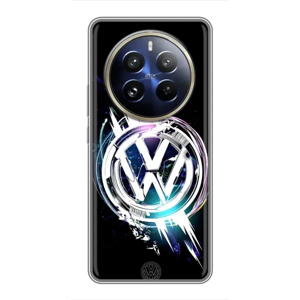 Чехол с рисунком «Volkswagen на черном» для Realme 12 Pro Plus Чехол с рисунком «Volkswagen на черном» для Realme 12 Pro Plus