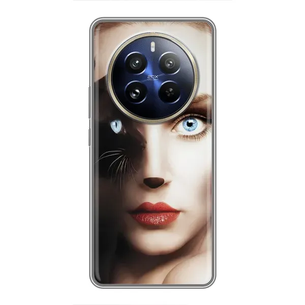 Чехол с рисунком «Женщина кошка» для Realme 12 Pro Plus Чехол с рисунком «Женщина кошка» для Realme 12 Pro Plus
