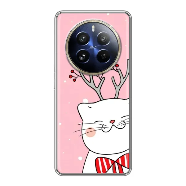 Чехол с рисунком «Зимний кот» для Realme 12 Pro Plus Чехол с рисунком «Зимний кот» для Realme 12 Pro Plus