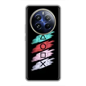Чехол КИБЕРСПОРТ для Realme 12 Pro Plus (Значки Sony)