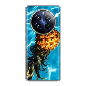 Чехол с изображением вкусной еды для Realme 12 Pro (Ананас)