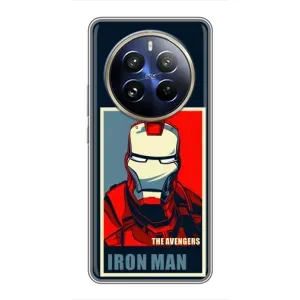 Чехол Супергерой Железный человек на Realme 12 Pro (Art Iron man)