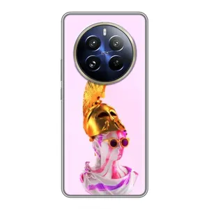 Чехол с Прикольным принтом на Realme 12 Pro (АРТ Статуя)