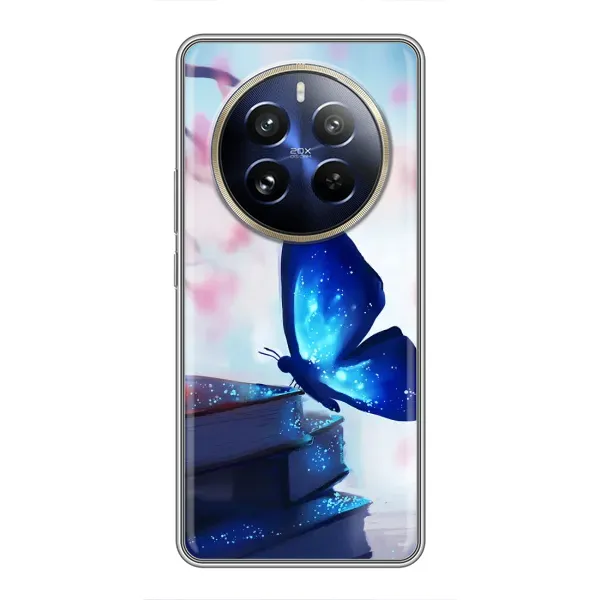 Чехол с рисунком «Бабочка синяя» для Realme 12 Pro Чехол с рисунком «Бабочка синяя» для Realme 12 Pro