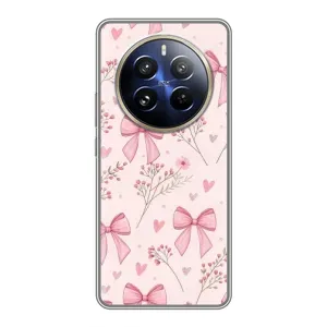 Чехол банты для Realme 12 Pro (Банты с цветами)