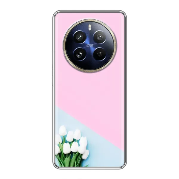 Чехол с рисунком «Белые тюльпаны» для Realme 12 Pro Чехол с рисунком «Белые тюльпаны» для Realme 12 Pro