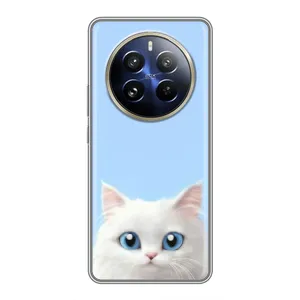 Чохол на тематику: Коти для Realme 12 Pro (Білий кіт)