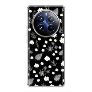 Чохли з тематикою "КВІТИ" на Realme 12 Pro (цвітіння на чорному)