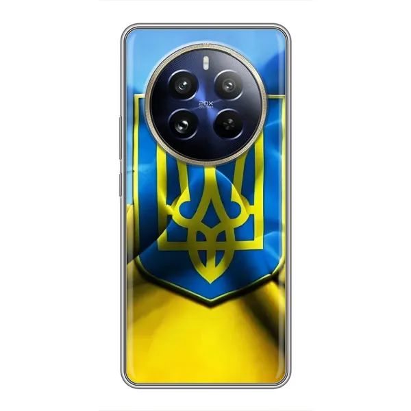 Чехол с рисунком «Герб и Флаг Украины» для Realme 12 Pro