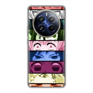 Силиконовые чехлы с глазами Anime для Реалми 12 Про (Глаза Хашира)