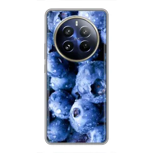 Чехол с изображением вкусной еды для Realme 12 Pro (Голубика)
