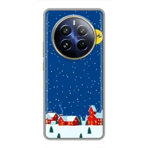 Силіконовий бампер на різдво для Realme 12 Pro (Місто в снігу)