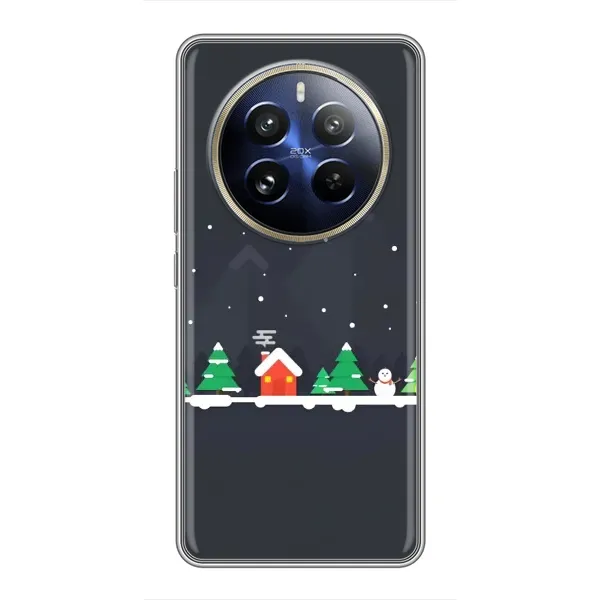 Чехол с рисунком «Город зимний» для Realme 12 Pro Чехол с рисунком «Город зимний» для Realme 12 Pro
