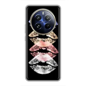 Чехол Стильные девушки на Realme 12 Pro (Губы)