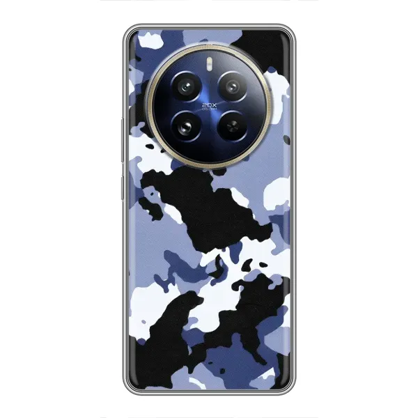 Чехол с рисунком «Камуфляжный Серый» для Realme 12 Pro Чехол с рисунком «Камуфляжный Серый» для Realme 12 Pro