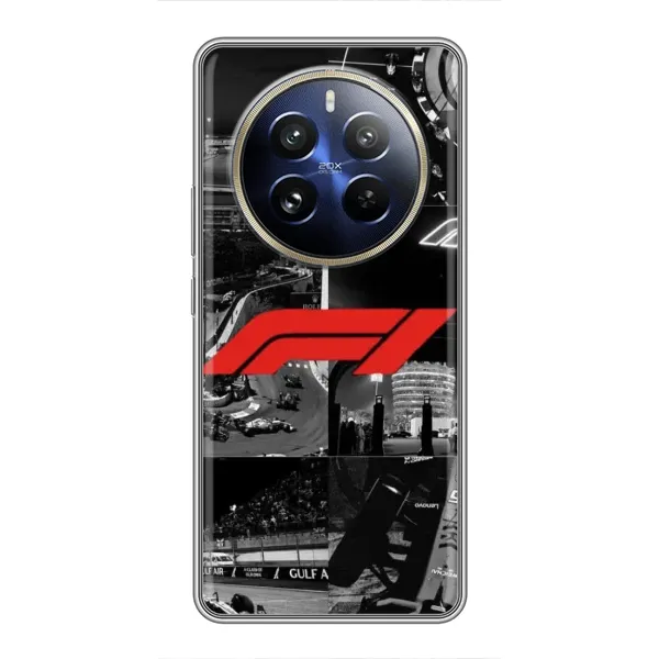 Чехол с рисунком «Коллаж Формула 1» для Realme 12 Pro Чехол с рисунком «Коллаж Формула 1» для Realme 12 Pro