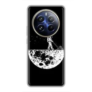 Силиконовый Чехол с принтом "Космонавты" на Realme 12 Pro (Космонавт)