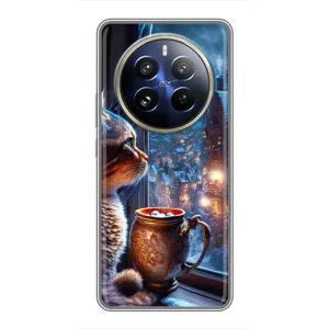 Чохли на Новий Рік Realme 12 Pro (Кіт новорічний)