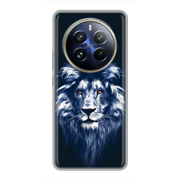 Чехол с рисунком «Лев - синий» для Realme 12 Pro Чехол с рисунком «Лев - синий» для Realme 12 Pro