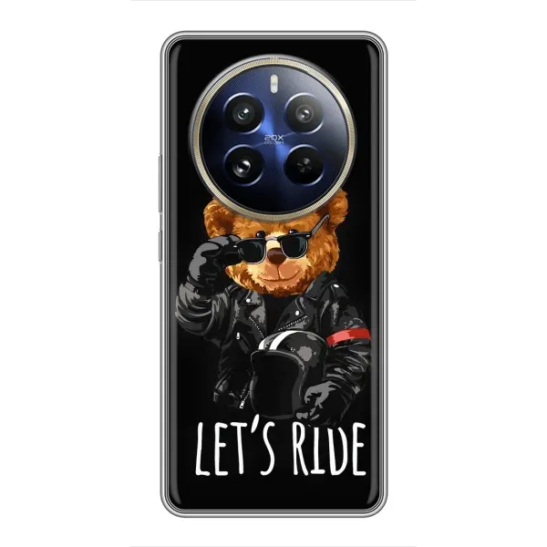 Чехол с рисунком «Модный Мишка» для Realme 12 Pro