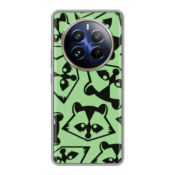 Чехол с рисунком «Мордочки Енота» для Realme 12 Pro Чехол с рисунком «Мордочки Енота» для Realme 12 Pro