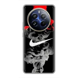 Силиконовый Чехол на Realme 12 Pro с картинкой Nike (Nike дым)