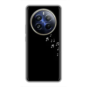 Чохол з картинками на чорному фоні для Realme 12 Pro (Ноти)