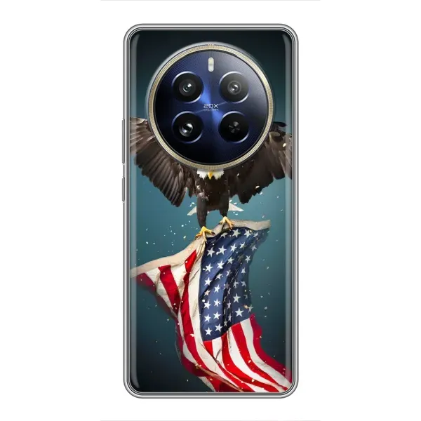 Чехол с рисунком «Орел и флаг» для Realme 12 Pro Чехол с рисунком «Орел и флаг» для Realme 12 Pro