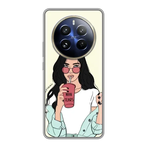 Чехол с рисунком «С напитком» для Realme 12 Pro Чехол с рисунком «С напитком» для Realme 12 Pro