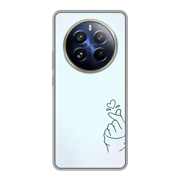 Чехол с рисунком «Сердце на голубом» для Realme 12 Pro Чехол с рисунком «Сердце на голубом» для Realme 12 Pro