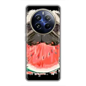 Чохол (ТПУ) Милі песики для Realme 12 Pro (Смішний Мопс)