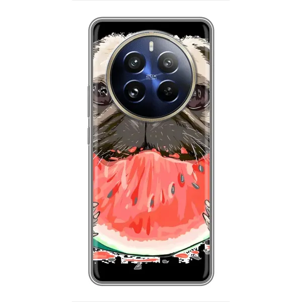 Чехол с рисунком «Смешной Мопс» для Realme 12 Pro Чехол с рисунком «Смешной Мопс» для Realme 12 Pro