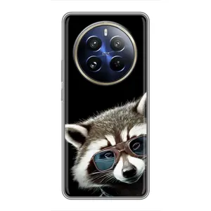 Силіконовий Чохол з Энотами на Realme 12 Pro (Стильний Єнот)
