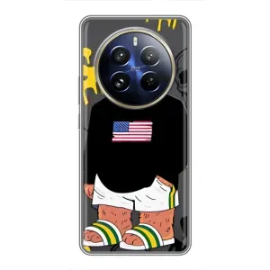 Чехлы Мишка Тедди для Реалми 12 Про (Teddy USA)