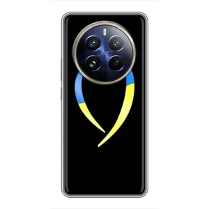 Силиконовый Чехол на Realme 12 Pro (Я-Украина) (Украинское сердце)