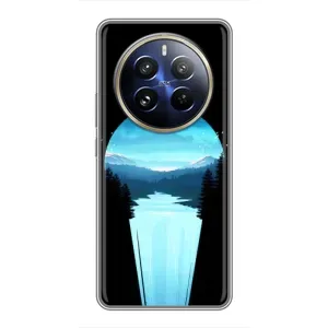 Летний Чехол на Realme 12 Pro (Синий Водопад)