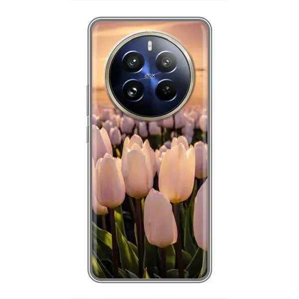 Чехол с рисунком «Закат с цветами» для Realme 12 Pro Чехол с рисунком «Закат с цветами» для Realme 12 Pro